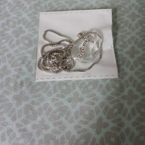 Cross silver necklace